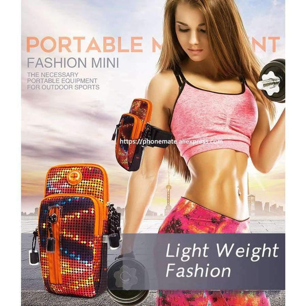 Planet Gates Green Outdoor arm bag Gym Sports Armbands Running Phone holder case arm/wirst bag for iPhone 6/6s/7plus/8/X s8/s9 plus