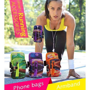 Planet Gates Green Outdoor arm bag Gym Sports Armbands Running Phone holder case arm/wirst bag for iPhone 6/6s/7plus/8/X s8/s9 plus