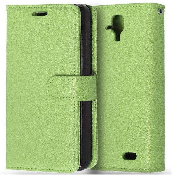 Planet Gates Green Phone Bag For Lenovo A 536 Skin Wallet Book Style Stand PU Leather Cover Flip Case For Lenovo A536 With Card Holder&Phone Frame