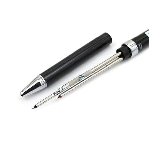 Planet Gates Green PILOT 2+1 Evolt 2 Color 0.7 mm Multi Ballpoint Pen (Black & Red) + 0.5 mm Pencil Metal Writing Supplies