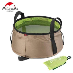 Planet Gates Green Portable Outdoor Travel Folding Water Bucket Washbowl Fishing Bucket Water Pot Hiking Camping