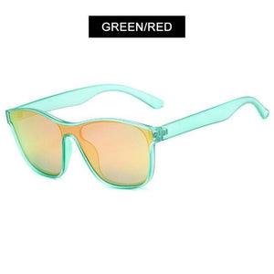 Planet Gates Green Red Square Polarized Sunglasses Men Women Fashion Square Male Sun Glasses Brand Design One-piece Lens Eyewear UV400