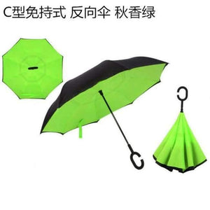 Planet Gates green Reverse Folding Double Layer Inverted Umbrella Self Stand rain/sun women/men high quality 2017 Child dropshipping