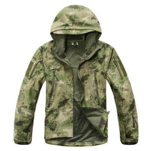 Planet Gates Green ruins / XS Army Camouflage Coat Military Jacket Waterproof Windbreaker Raincoat Hunt Clothes Army  Men Outerwear Jackets And Coats