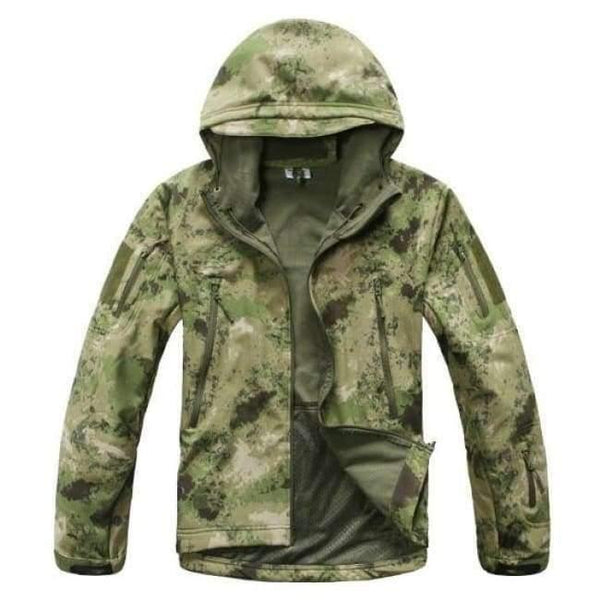 Planet Gates Green ruins / XS Army Camouflage Coat Military Jacket Waterproof Windbreaker Raincoat Hunt Clothes Army  Men Outerwear Jackets And Coats