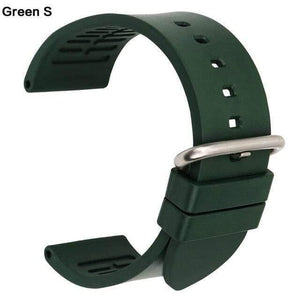 Planet Gates Green S / 22mm 20mm 22mm 24mm fluororubber rubber watchbands orange sports smart watch band strap watch accessories bracelet belt