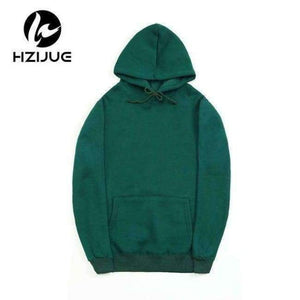 Planet Gates green / S Fashion Color Hooides Men's Thick Clothes Winter Sweatshirts Men Hip Hop Streetwear Solid Fleece Hoody Man Clothing USA SIZE