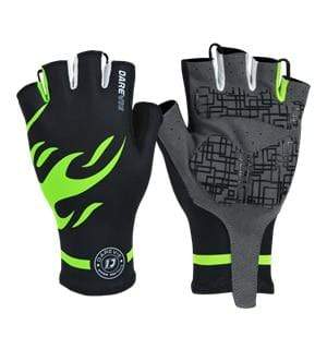 Planet Gates Green / S Half Finger Cycling Gloves Gel Pad Shockproof Cycling Gloves Breathable Bike Gloves No Velcro Biking Gloves Road MTB