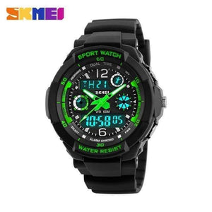 Planet Gates Green S Kids Watches Anti-Shock 5Bar Waterproof Outdoor Sport Children Watches Fashion Digital Watch Relogio Masculino 0931