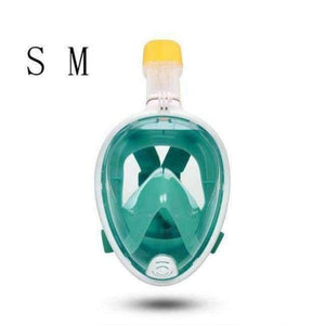 Planet Gates Green S M Diving Mask Full Face Snorkeling Mask Underwater Anti Fog Snorkeling Diving Mask For Swimming Spearfishing Dive Men