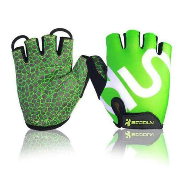 Planet Gates Green / S Men & Women Gel Half Finger Cycling Gloves Summer weight lifting sport training body building anti slip Gym Fitness Gloves