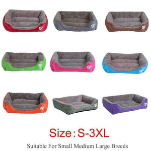 Planet Gates Green / S S-3XL 9 Colors Paw Pet Sofa Dog Beds Waterproof Bottom Soft Fleece Warm Cat Bed House Petshop Dropshipping cama perro