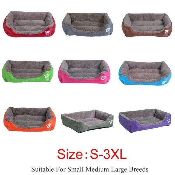 Planet Gates Green / S S-3XL 9 Colors Paw Pet Sofa Dog Beds Waterproof Bottom Soft Fleece Warm Cat Bed House Petshop Dropshipping cama perro