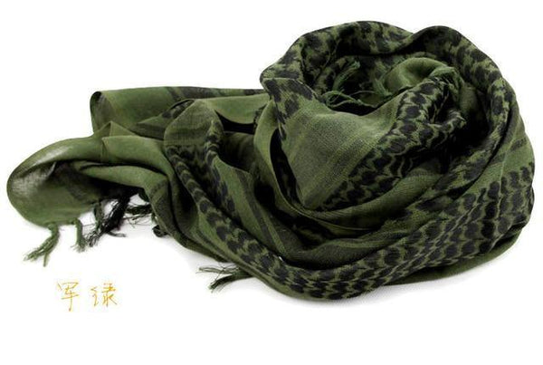 Planet Gates Green Scarves Men Winter Military Keffiyeh Windproof Scarf  Hijab Shemagh Tactical Desert Square Wargame
