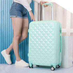 Planet Gates green single / 20" Luggage Set with Handbag,Women Travel Suitcase Bag with Cosmetic Bag,20"22"24"26"28"inch Wheel Trolley Case