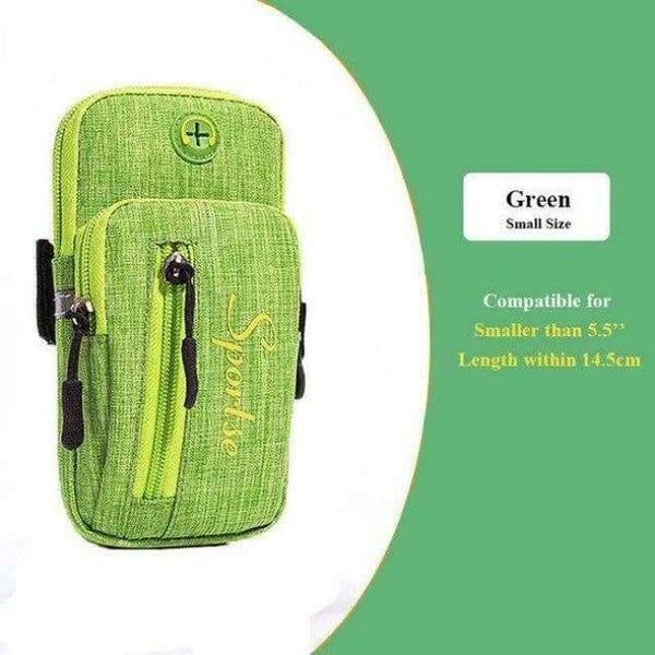 Planet Gates Green small Armband For iPhone X 8 7 Plus Arm Phone Holder Case For Xiaomi Huawei Hand Sports Phone Pouch Universal For 5.0-6.2 Inch