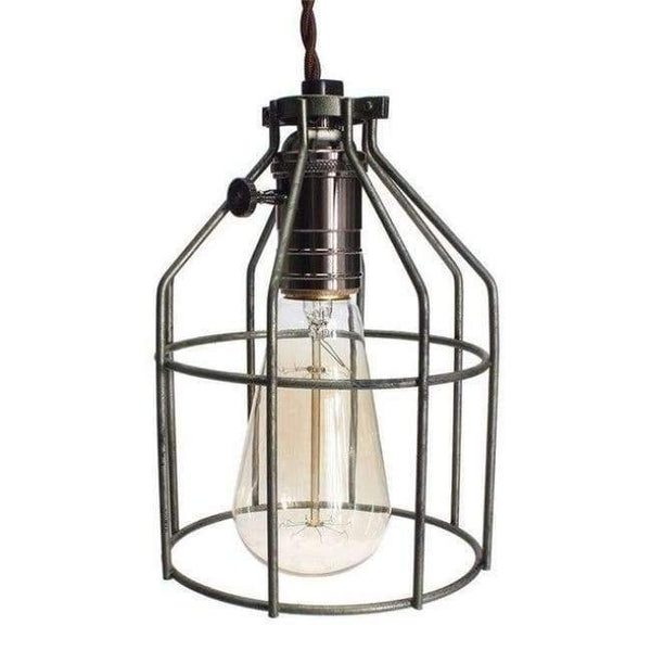 Planet Gates Green Smuxi E27 Vintage Steel Bulb Guard Clamp On Metal Lamp Cage Retro Trouble Light Industrial Lamp Covers Lamp Shades Lanterns