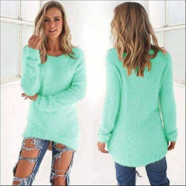 Planet Gates green Sweater 1 / S Autumn Knitted Sweater Women Winter Sweaters Female 2018 Long Sleeve O Neck Loose Casual Pullovers Plus Size 3XL DDR87