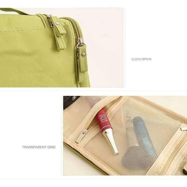 Planet Gates Green Travel Organizer Bag Unisex Women Cosmetic bag Hanging Travel Makeup bags Washing Toiletry kits storage Bags B1-06