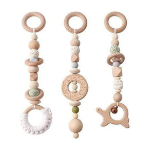 Planet Gates Green turtle Baby Toys Wooden Play Gym Hanging Mobile Bed Holder Star Pendant Stroller Baby Toy Bell Wood Rattle Ring Newborn Educational Toy