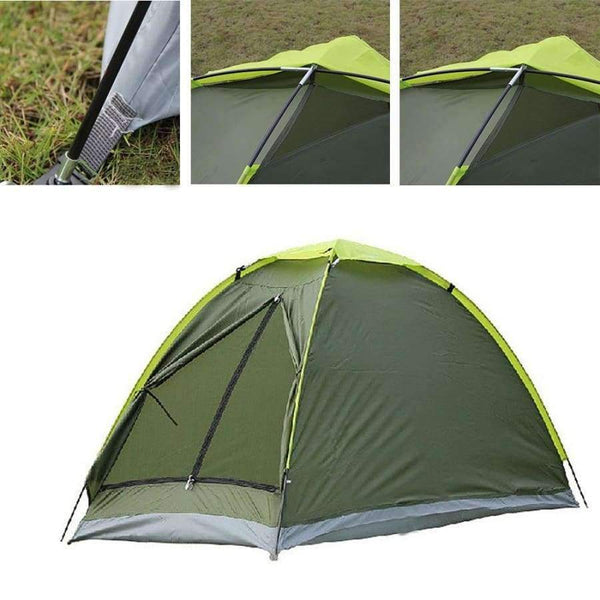 Planet Gates green Two Person Beach Tent UV-resistant Outdoor Camping Tent Beach Kit Single Layer Fishing Tent with Carry Bag for Hiking Traveling