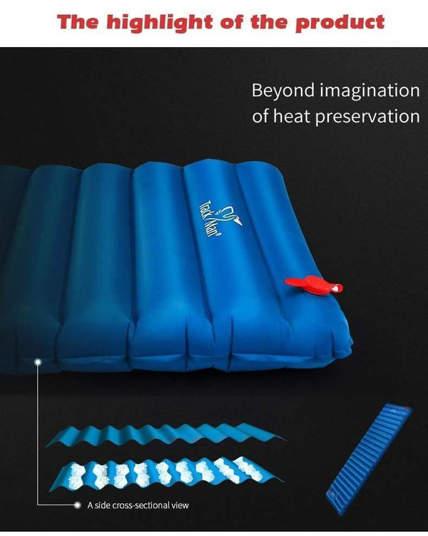 Planet Gates Green Ultralight outdoor sleeping pad moisture proof inflatable air mat with TPU flim camping air tube bed
