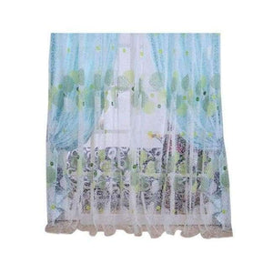 Planet Gates Green Urijk Bird Nest Offset Yarn Finished Curtains Balcony Window For Living Room Bedroom  Boutique Voile Drapes Mosquito Net