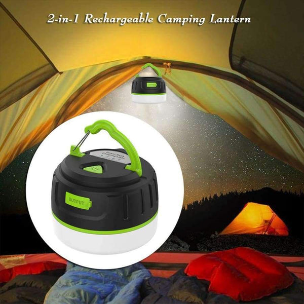 Planet Gates Green USB Portable Camping Light Hiking Outdoor Camping Lights LED Flashlight Lantern Tent Light Emergency Lamp Torch Light