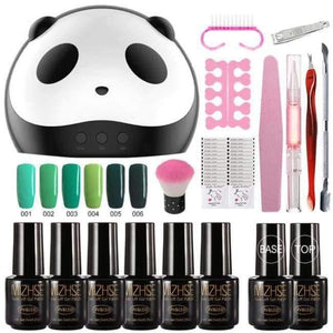 Planet Gates Green UV Gel Nail Art Kits 36w Nail Dryer Lamp Manicure UV Gel Polish Set For Nail Extension Varnish Lacquer Manicure Tools Kit