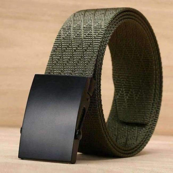 Planet Gates Green V Black Buckle / 100cm FAJARINA New Novelty Unisex Quality Patchwork Nylon Automatic Styles Straped Female Male Belts for Women 38mm Width CBFJ0036