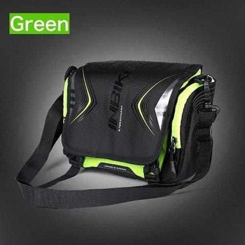 Planet Gates Green Waterproof Bike Bag Large Capacity Handlebar Front Tube Bag Bicycle Pocket Shoulder Backpack Cycling Bike Accessories