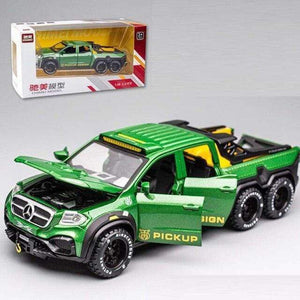 Planet Gates green with box 1:28 Benz X-Class 6*6 Monster Trucks Diecasts & Toy Vehicles Car Model Miniature Scale Model Car Toys Children Collections