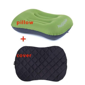 Planet Gates green with cover Inflatable Outdoor Camping Pillow Ultralight Travel Pillows With Pocket Portable Inflation Cushion