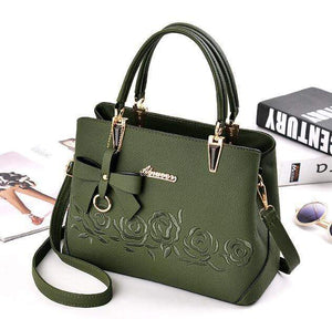 Planet Gates green women bag Women Bag Vintage Handbag Casual Tote Fashion Women Messenger Bags Shoulder Top-Handle Purse Wallet Leather 2018 Black A1834