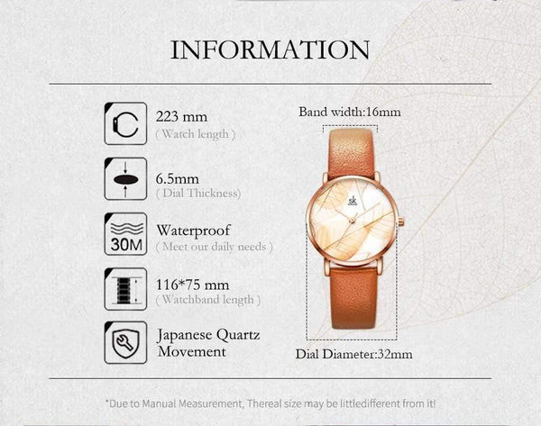 Planet Gates Green Women Watch Green Dial Slim Leather Strap Quartz Wristwatches Simple Design Ultra Thin Case Zegarek Damski