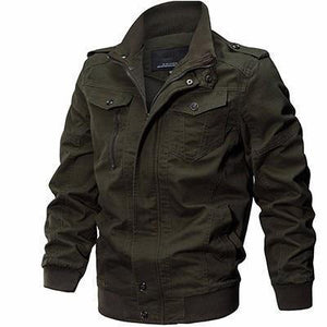 Planet Gates green / XL Bomber Jacket Men Autumn Winter Military Mens Jackets And Coats Black Windbreaker Jacket