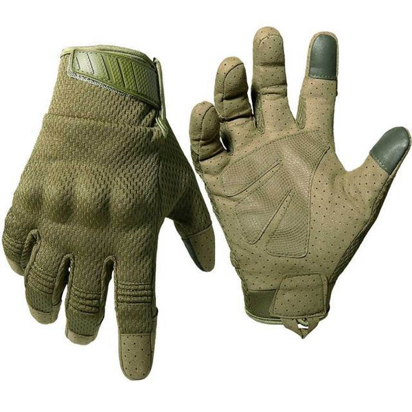 Planet Gates Green / XL Touch Screen Multicam Tactical Full Finger Gloves Army Military Airsoft Paintabll Shooting Drive Work Protection Gear Men Women