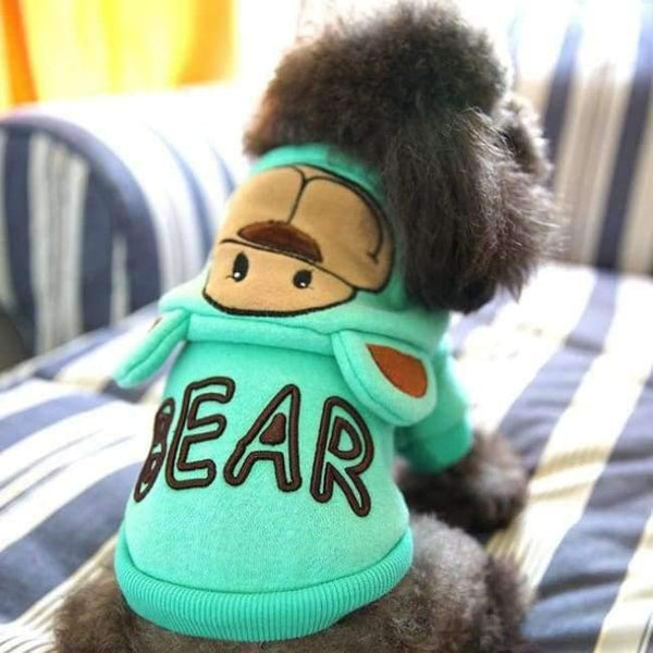 Planet Gates green / XXS New Dog Cat Clothes Autumn Winter Cotton Dog Hoodies For Pet Dog Coats Puppy Clothing Yorkie Chihuahua French Bulldog