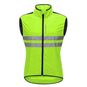 Planet Gates Green / XXXL WOSAWE Reflective Cycling Vests Sleeveless Windproof Shirts MTB Road Bike Bicycle Jersey Top Cycle Clothing Wind Coat