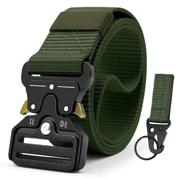 Tactical Belt Nylon Army Belt New Men's Military Multifunction Buckle Outdoor Sports Hook Belt 125/135cm Wide3.8cm
