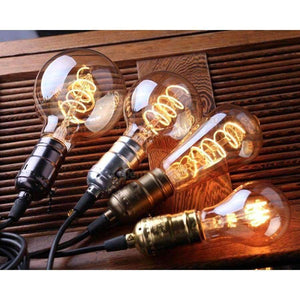 Planet Gates Grensk Vintage Filament LED žárovka E27 LED kulaté světlo stmívatelné A19 110V 220V měkká LED lampa 3W spirálová skleněná dekorační žárovka 10 ks