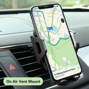 Planet Gates Grey 1 Windshield Mount Gravity Sucker Car Phone Holder Air Vent Car Holder For iPhone X XS Max XR 7 8 Holder For Phone In Car