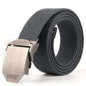 Planet Gates grey / 110cm Hot male tactical belt Top quality Elastic Canvas belts for men NO5 Automatic buckle Outdoor Sport Long 160cm White Weave straps