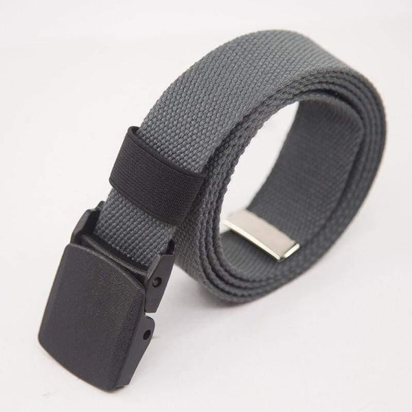 Canvas Belt For Men Women Waist Belt  Fashion Plastic Buckle Casual Cowboy Black Belts Ceinture  For Jean