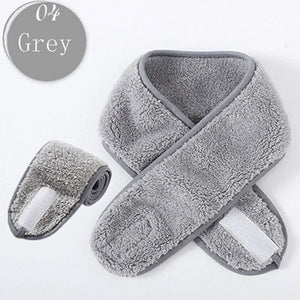 1PC Women Adjustable Makeup Headbands Wrap Tiara Turban Face Wash Bath Salon SPA Velcro Hairband For Women Accessories