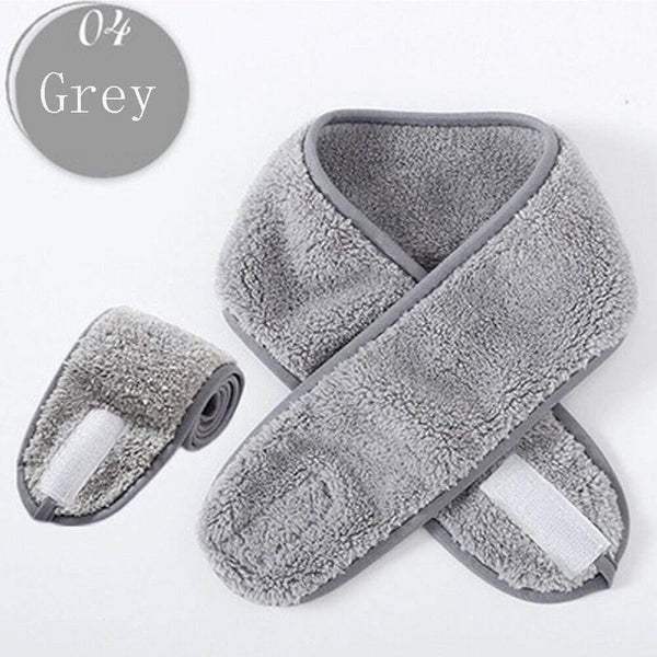 1PC Women Adjustable Makeup Headbands Wrap Tiara Turban Face Wash Bath Salon SPA Velcro Hairband For Women Accessories