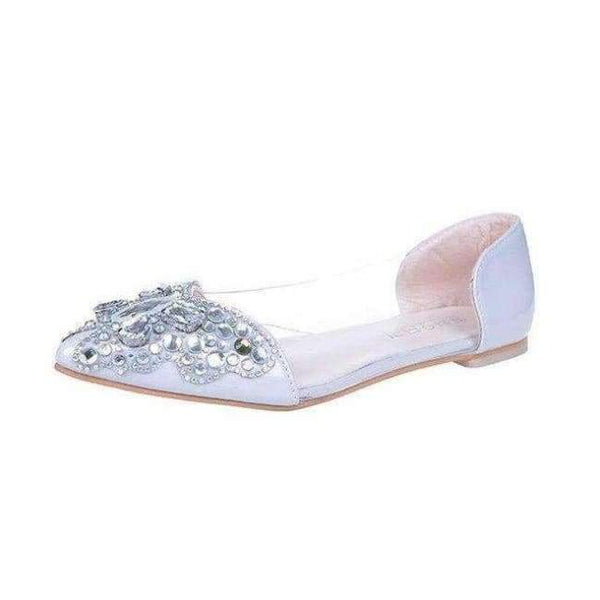 Planet Gates Grey 2 / 4 ANOVISHANA women Ballet flats shoes women Rhinstone ballerina flats women flats shoes luxury shoes Crystal wedding shoes D401