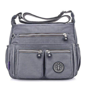 Planet Gates grey / 29x22x12cm Waterproof Nylon Women Messenger Bags Carteira Vintage Hobos Ladies Handbag Female Crossbody Bags Shoulder Bags