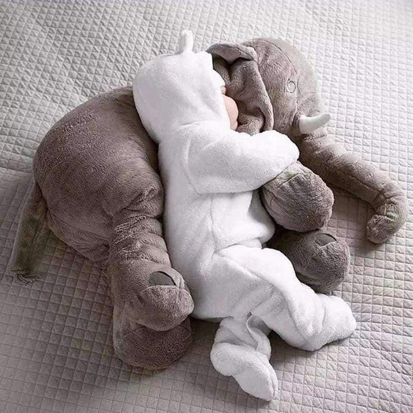 Planet Gates Grey 65cm Plush Elephant Toy Baby Sleeping Back Cushion Soft Stuffed Pillow Elephant Doll Newborn Playmate Doll Kids Birthday Gift