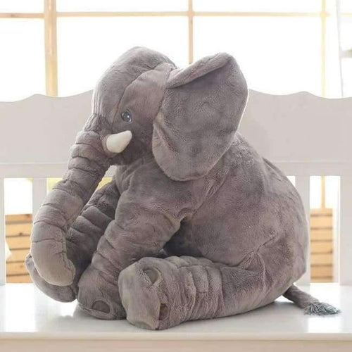 Planet Gates Grey 65cm Plush Elephant Toy Baby Sleeping Back Cushion Soft Stuffed Pillow Elephant Doll Newborn Playmate Doll Kids Birthday Gift